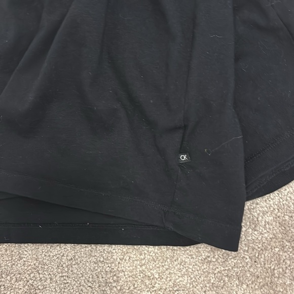 Calvin Klein black crewneck liquid touch oversized long sleeve top Sz XL - Picture 10 of 14